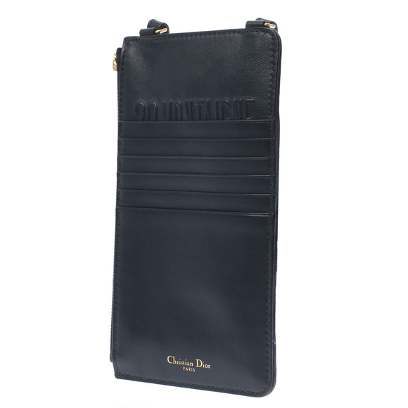 Dior Jacquard Blue Long Oblique Wallet Christian Canvas Shoulder - Picture 1 of 12